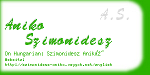 aniko szimonidesz business card